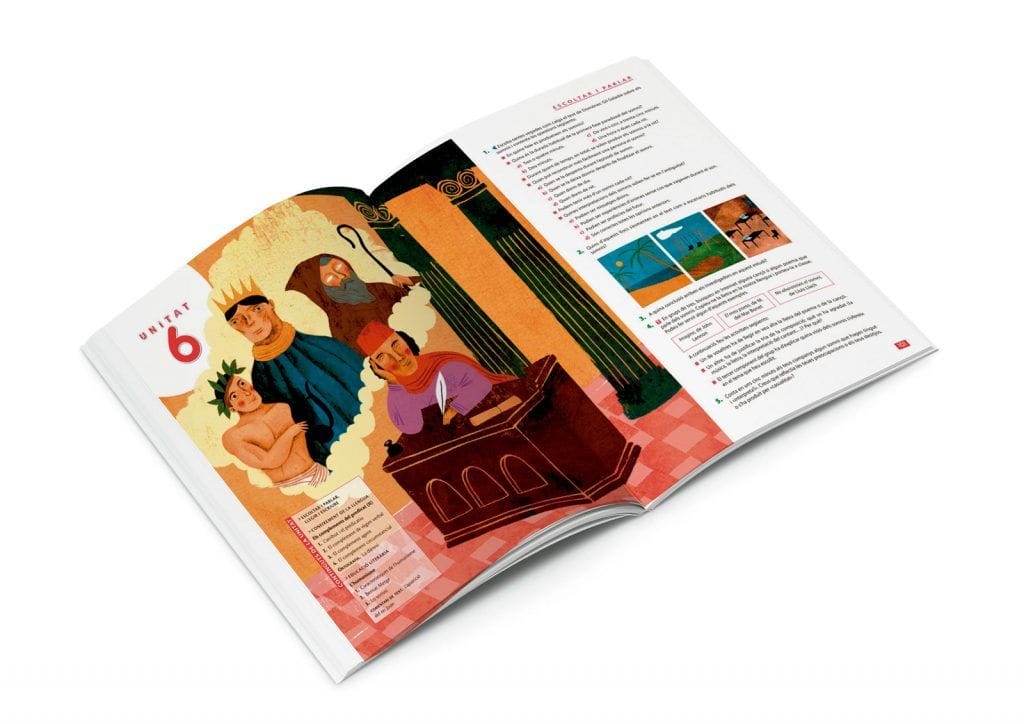 Maquetacion de libros escolares, libro del alumno