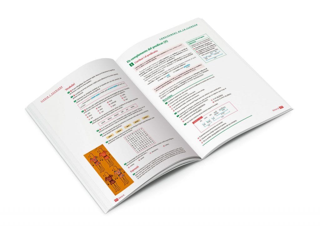 Maquetacion de libros escolares, libro del alumno