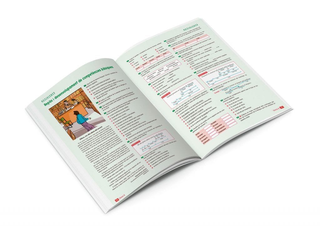 Maquetacion de libros escolares, libro del alumno