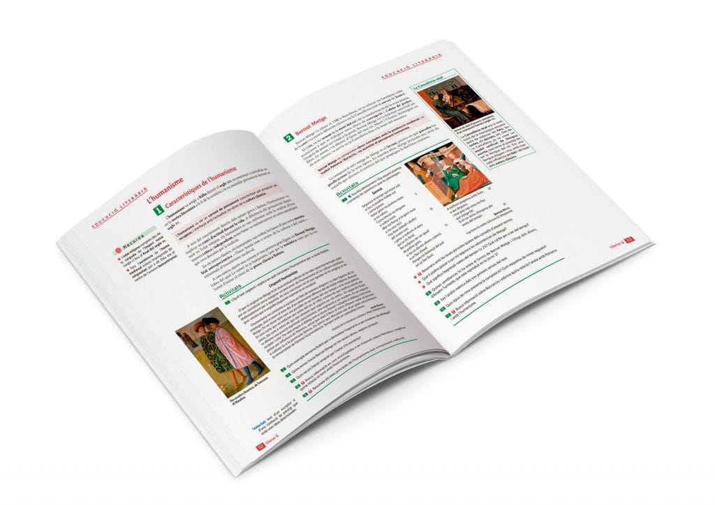 Maquetacion de libros escolares, libro del alumno