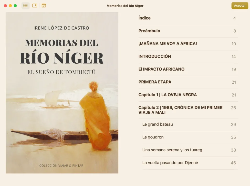 Maquetación de libro electrónico EPUB - Vista de portada.